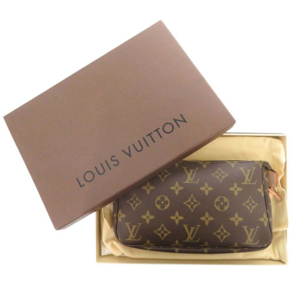 LOUIS VUITTON Brown Monogram Pochette Pouch - Picture 2 of 9